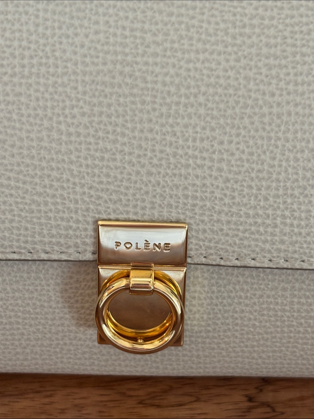 POLENE Numero Sept Italian Leather Wallet/Clutch with Gold Ring Clasp - Picture 15 of 16